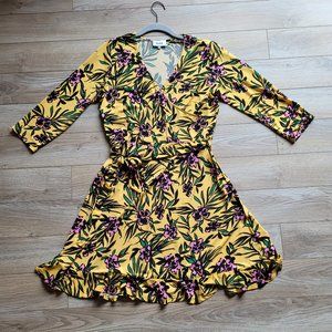 Leota Yellow Floral Dress